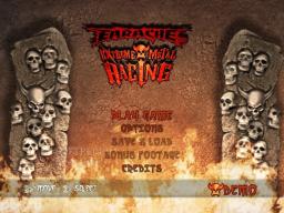 Earache Extreme Metal Racing Title Screen